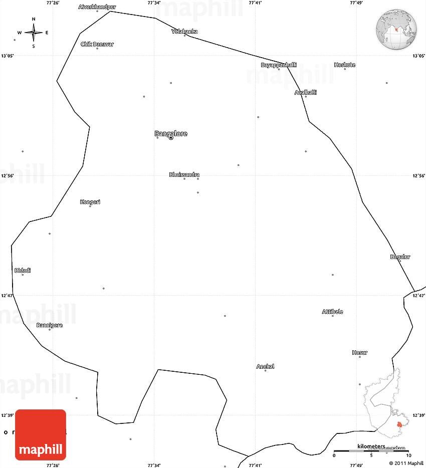 Plan Bangalore mapie