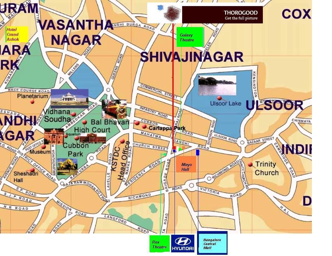 Улсоор Bangalore mapie