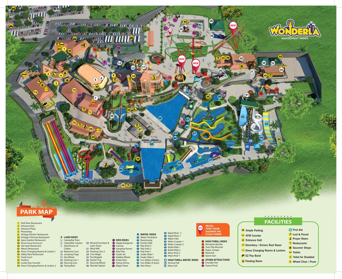 Wonderla Bangalore mapie