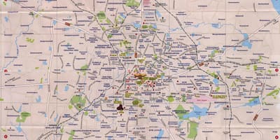 Bangalore zabytki mapa