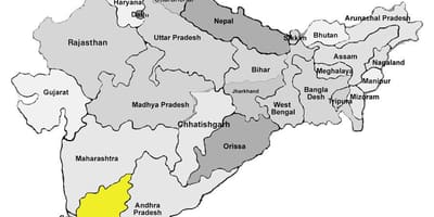 Mapa Bangalore, Indie